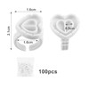 100 PCS Disposable Glue Rings, Lash Glue holder, Glue Rings