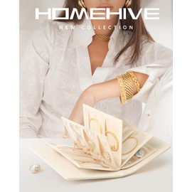 HOMEHIVE Anti-Tarnish Jewelry Organizer Book for Travel - Jewelry Storage Binder with Tangle-Free Divided Compartments & Easy-Find Clear Pouches, Mothers Day Gifts for Women, Cream