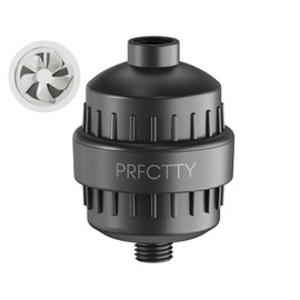 25-Stage Shower Filter prevents scale buildup,Revitalize Hair Skin Nails with Purifying Water, softener hard water,99% Lead Chlorine, Fluoride &Chemicals removed,High Output Fan Technology,Matte Black