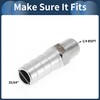 INFINAUTO Stainless Steel Hose Fittings, 35/64" Hose 1/4 BSPT Male