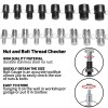 Manalete Nut and Bolt Thread Checker 28 Male/Female Thread Gauges