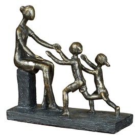 Touch of Class Mommas Embrace Mother and Two Children Family Table Sculpture