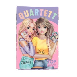 Depesche TOPModel 12394 Quartet Card Game with Model Motifs, 32 Colourful Playing Cards and Game Instructions for 2 to 3 Players