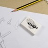 2 x 45mm 'Musical Heart' Erasers/Rubbers (ER00009252)