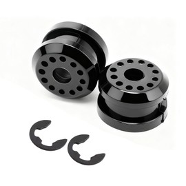 YYTQP Transfer Case Shifter Linkage Bushing Grommet Compatible with Dodge Ram 1500 2500 3500, 2 PCS Transfer Shift Control Lever Bushing with 2 E-Clips Replace 68078974AA 68078975AA