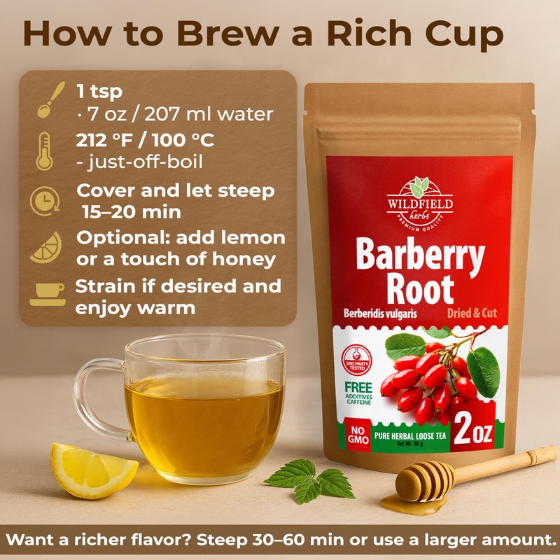 2 oz. Barberry Root Herbal Tea (Berberis vulgaris) – 56g