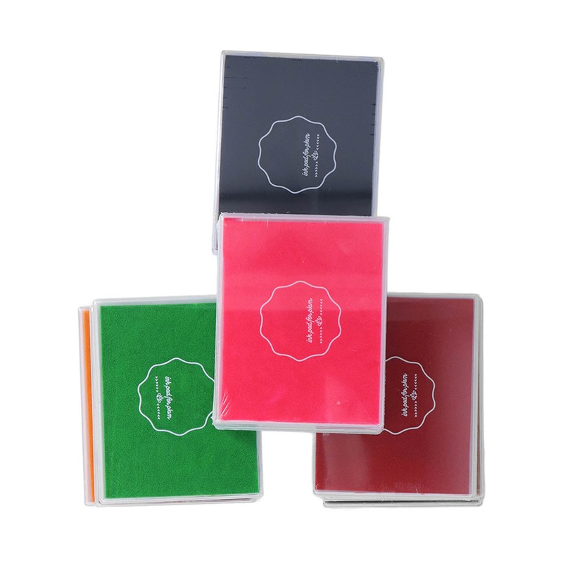 12Pcs Finger Ink Pads 12 Vivid Colors Easy to Clean