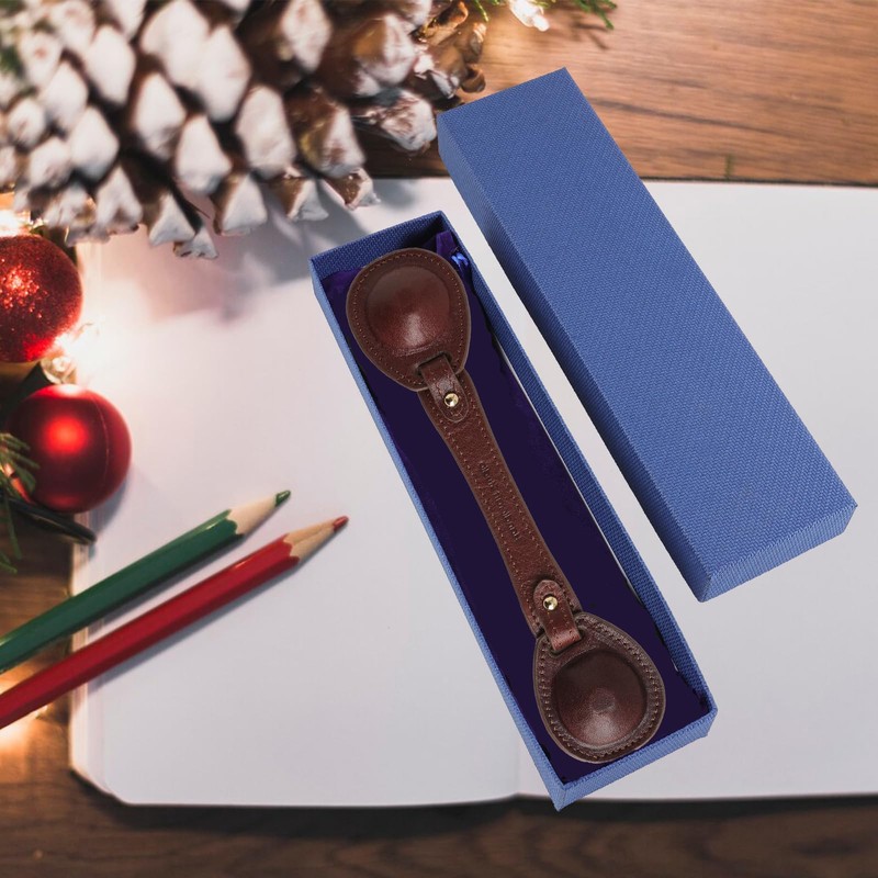 VANTOO Leather Weighted Book Page Holder for Women Men, Book