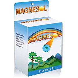 Suplemento de magnesio - Cloruro de magnesio con óxido de zinc - Forma de polvo - 260 mg / 33 bolsitas 1 paquete