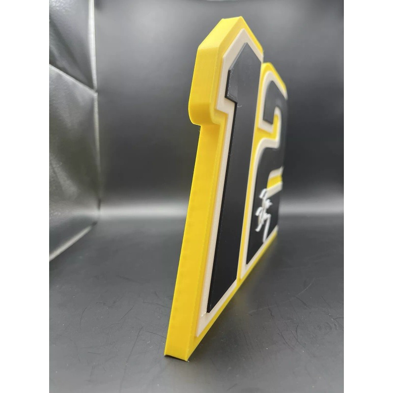 Ryan Blaney 12 Logo Sign Display | 3D Wall Desk