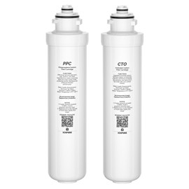ICEPURE PPC and PAC Filter Replacement for ICEPURE 6-in-1 Bottleless Water Cooler Ice Maker with 3-Stage Filtration, WiFi, Bullet and Crushed Ice, YD-ZB006, 6 Months