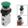 JDYYICZ 1/4" NPT Green Momentary Push Button 3 Way 2