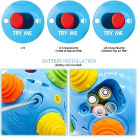 VANLINNY Crawling Baby Toy-Infant Tummy Time Toys 12-36 Mths, Interactive Toddlers Musical Ball, Bumble Ball for Babies 3-6 6-12, Sensory Toy for Development, Learning 1st Birthday Gift for Girls Boys