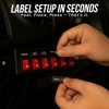 UBL Replacement Legend Stickers for Feniex 4200 Controller (Full Size)