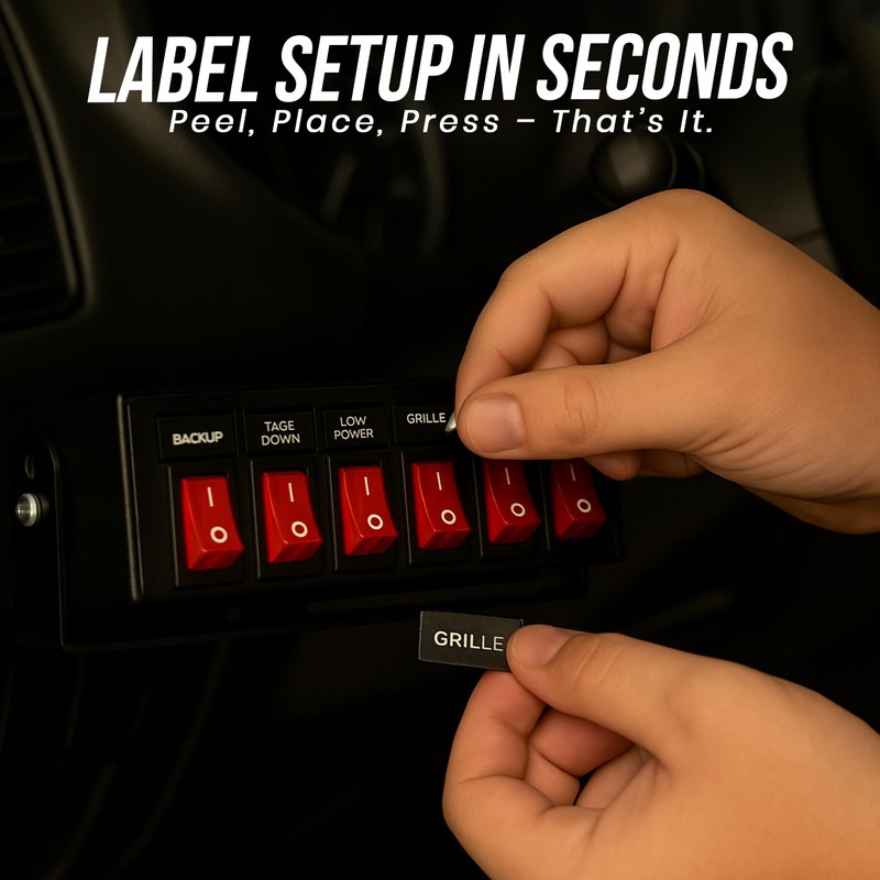 UBL Replacement Legend Stickers for Feniex 4200 Controller (Full Size)