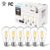 LVWIT ST21 LED Filament Bulb 7W(60 Watt Equivalent) Dimmable 2700K