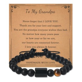 Grandfather Papa Grandpa Gifts for Men Father Day Gifts for Grandpa Birthday Gift Ideas I Love You Grandpa Gifts from Grandson Granddaughter Papa Thank You Gifts for Grandpa Papa Bead Bracelets Gift