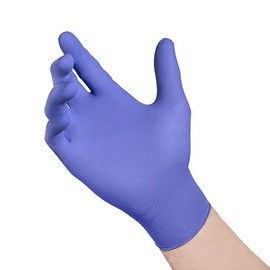 TechNiGlove RV404 Rival Accelerator Free Low Extractable Gloves, Capacity, Volume, Nitrile, x Large, Blue (Pack of 200)