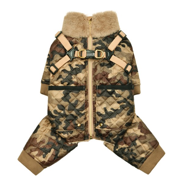 Puppia Bylur Mock Neck Full Zip up Warm Winter Jumpsuit