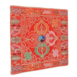 Kisangel Buddha Sound Bowl Dual Layer Cushion Pad Unique Creative Singing Bowl Mat for Meditation Lightweight Design with Patterns for Buddhist Practices and Spiritual Decor