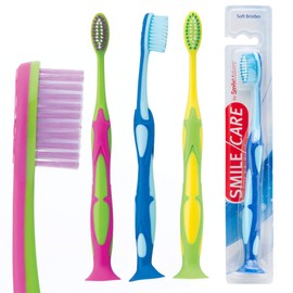 SmileCare Pre-Teen Star Preformance Toothbrushes - Dental Hygiene Products - 48 per Pack
