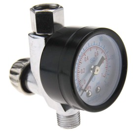 SING F LTD 1/4" HVLP Compressor Airbrush Adjustable Air Regulator Gauge Mini Paint Dial