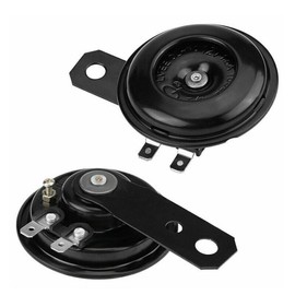 AIMALL 12V Super Loud 105dB Universal Motorcycle Car Electric Bike ATV Horn Waterproof，Durable Metal, Black Design， Effective for All Weather Conditions