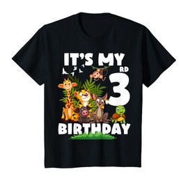 It's My 3rd Birthday Safari Jungle 3 Years Old T-Shirt