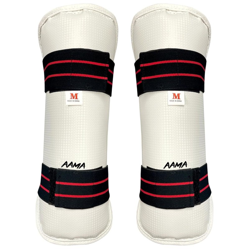 AAMA Taekwondo Vinyl Shin Guard Protector - Medium
