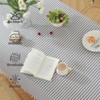 meioro Tablecloths Striped Tassel Table Cloth Rectangular Tablecloth Cotton Linen
