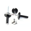 Black 3/16" Large Head Tri-Fold Exploding Aluminum Mandrel Pop Rivets