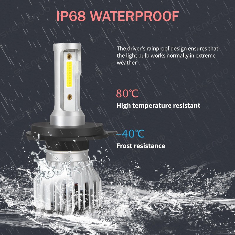 SHENKENUO H4 LED Headlights Bulbs for Ford Focus Wagon/Hatchbac