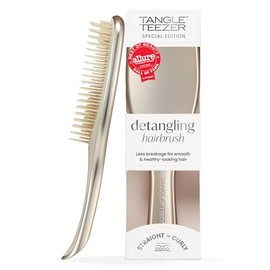 Tangle Teezer Chrome Ultimate Detangler Brush for Wet & Dry Hair, Eliminates Knots & Reduces Breakage for Straight to Curly Hair Types, Champagne Gold