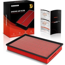 K&N KNA-2304 Filtro de Aire del Motor Larga Vida 18000 Millas Compatible con Subaru H4/H6 1.5/2.0/2.5/3.6L Forester/Legacy/Outback/Impreza/WRX 2003-2019, Negro/Rojo