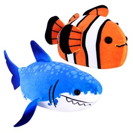 zhuzhu Aquarium Blue Shark and Clown Fish