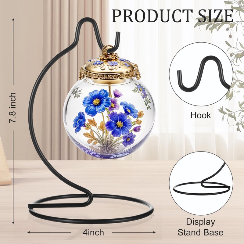 Lemecima Ornament Display Stand Holder Hanger Stands Glass Ball Ornament