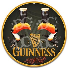 Decorative Concepts Guinness Beer Vintage Toucan Large 24" Metal Wall Sign