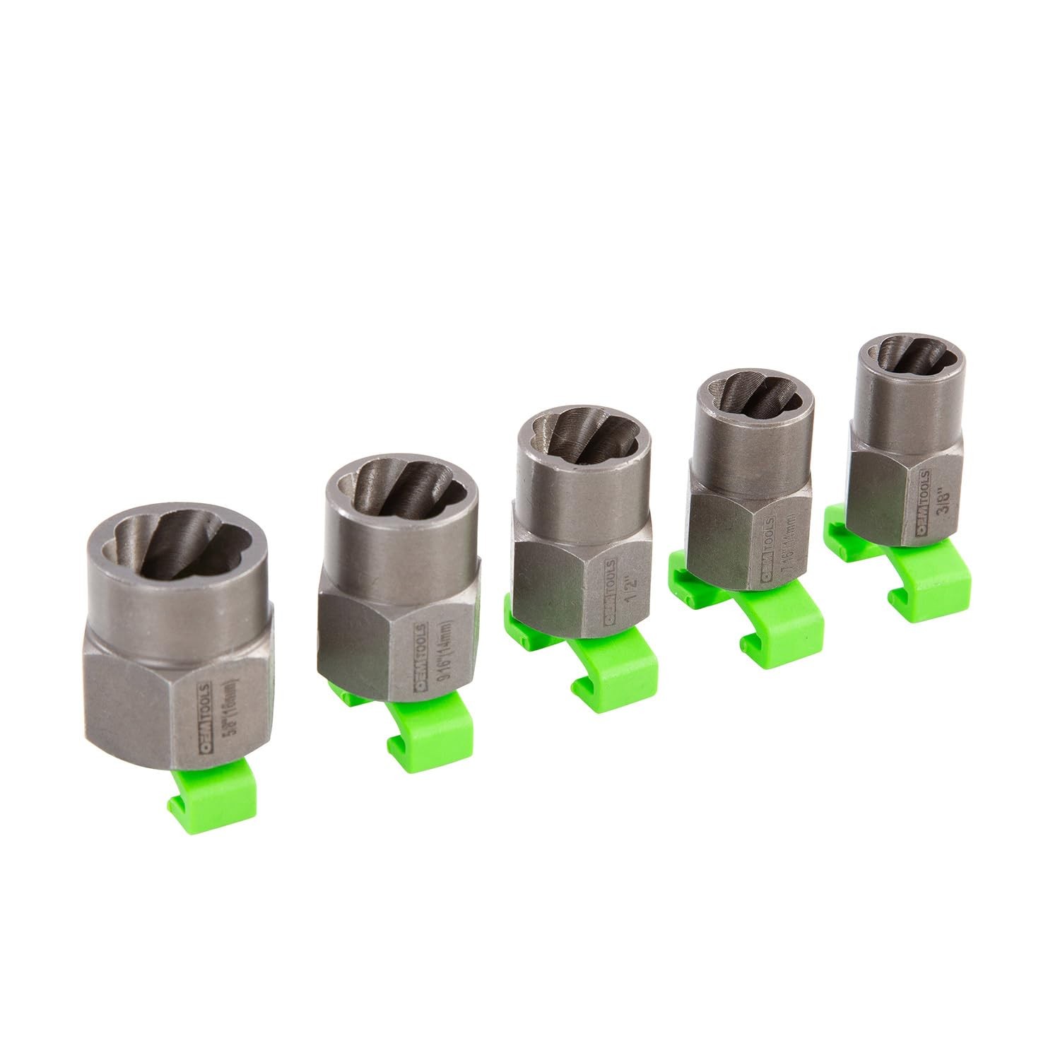 OEMTOOLS 22991 5 Piece Spiral Type Extractor Add-On Set, Universal ...
