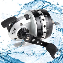 BL30 Fishing Reel, 15LB PE Fiber Drag Fishing Reels, Instant Anti-Reverse with a Smooth Dial-Adjustable Drag, 3.6:1 Gear Ratio, 4+1 Ball Bearings Light and Smooth