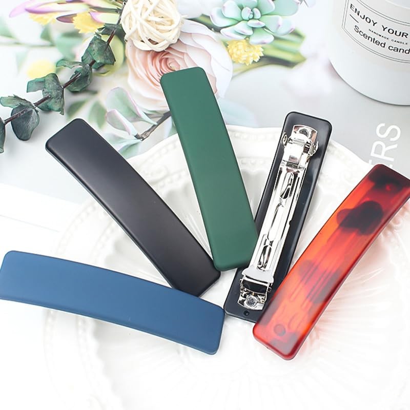 Nakanoya AMBT50 Barrette, 2.4 inches (60 mm), Plastic, Resin, Hair