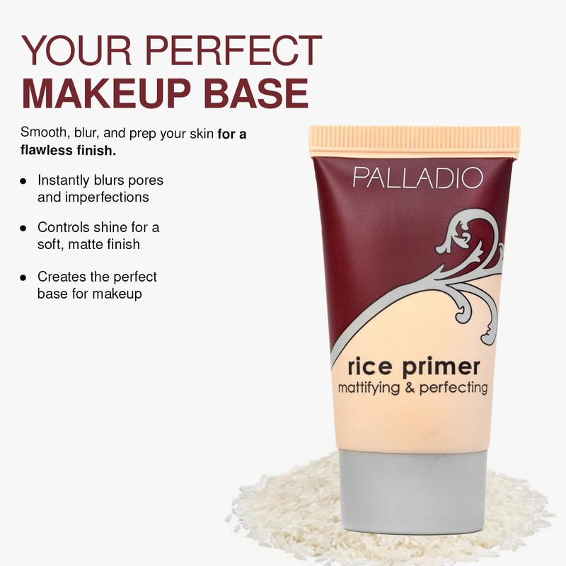 Palladio Rice Primer - Prebase Matificante para Todo Tipo de