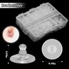 600pcs Silicone Earring Backs Full-Cover Clear Earring Backs Hypoallergenic Soft