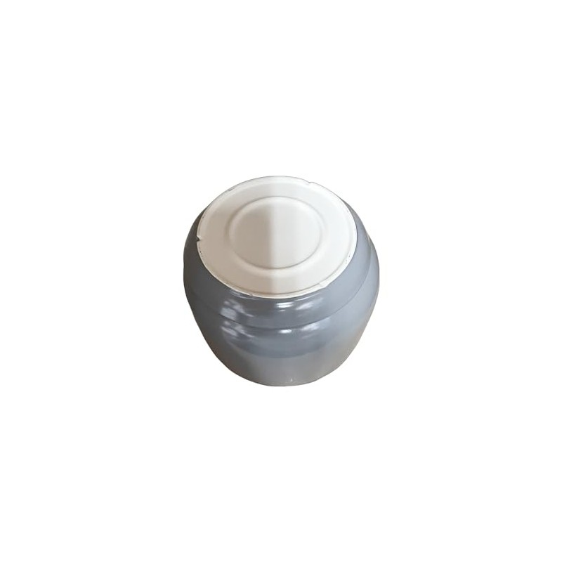 New 5" D Charcoal Gray Potbelly Shape Plant Planter Pot