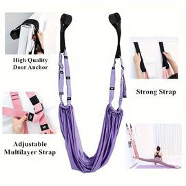 Yoga Stretching Rope - Premium Elastic Fitness Training Band for Home Gym Use, Improves Flexibility, Strengthens Muscles, and Enhances Posture - Perfect for Beginners and Professionals Alike - Colour: green