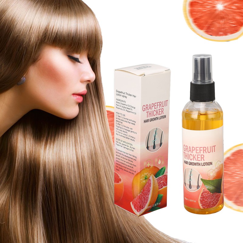 3pcs Grapefruit Thicker Hair Lotion Spray 100ml Smoothing Nourishing Hair