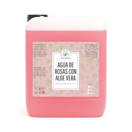Agua De Rosas Con Áloe Vera Facial Productos Mart Mexico 5 Litros                                                                                     