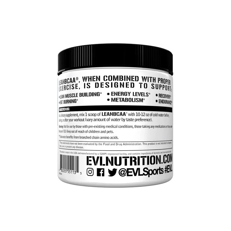 Evlution Lean Bcaa Polvo Sin Estimulantes Con Cla Carnitina