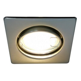 Trango TG6729-068S Conté Colour Triangular Downlights Reflector Downlight Set in/6 x GU10 Socket Box with Square Incl, Directly By 230 V for LED