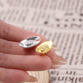 Ximimark 60pcs Chinese Golden Ingot Ornament - Fengshui Decor for Good Luck & Wealth!