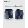 Carer Pack of 2 Bamboo Men's Incontinence Boxer Shorts Washable